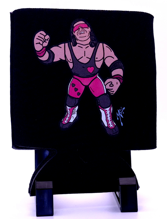 "Hitman Fist Pump" Bret Hart Can Koozie