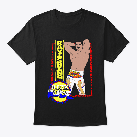 "Simply Ravishing" Rick Rude Tribute Tee – Retro Wrestling Repro Shirt